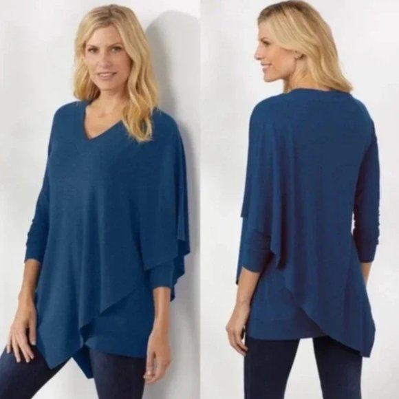 Soft Surroundings Tops - Soft Surroundings Blue Madeline Tunic